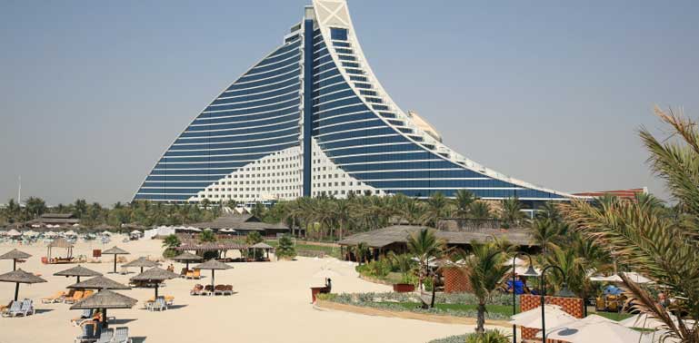Luxury beach hotel Dubai